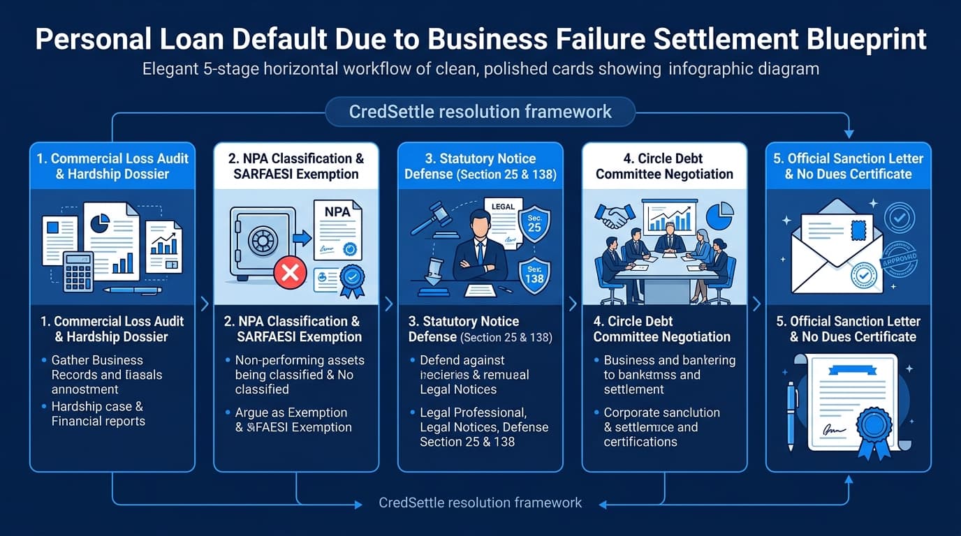 Personal Loan Default Due to Business Failure Settlement Blueprint and Resolution Workflow