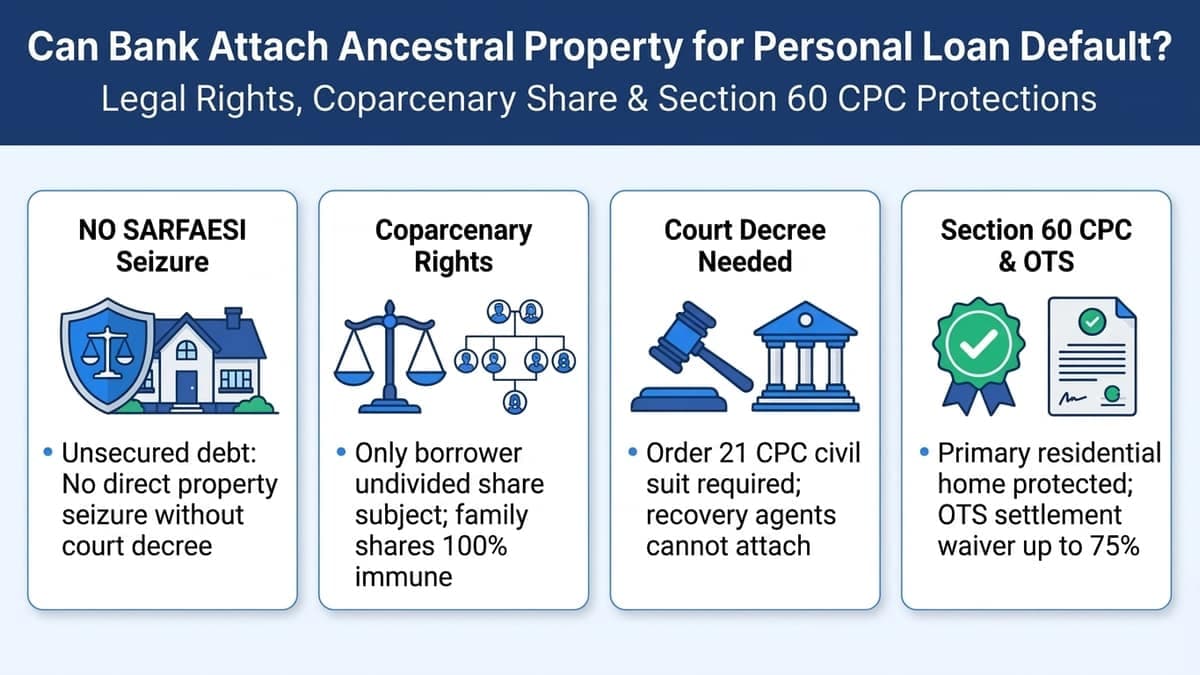 Ancestral Property Protection Against Personal Loan Default Recovery