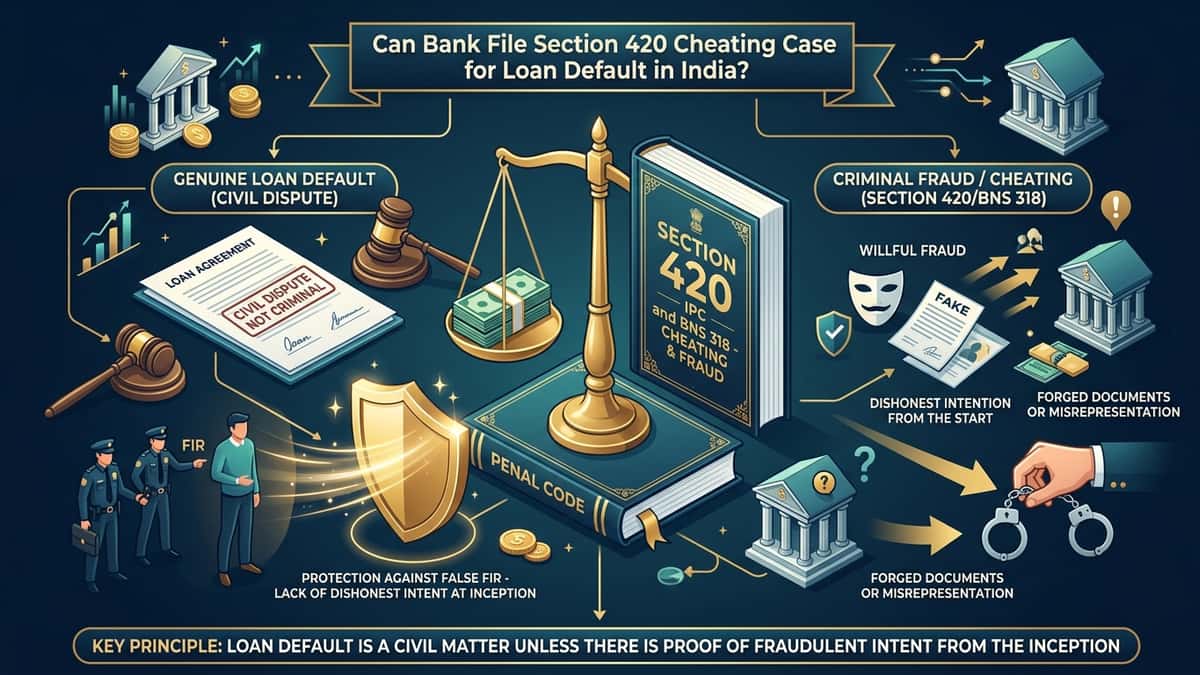 Section 420 Cheating Case Loan Default Legal Defense Law