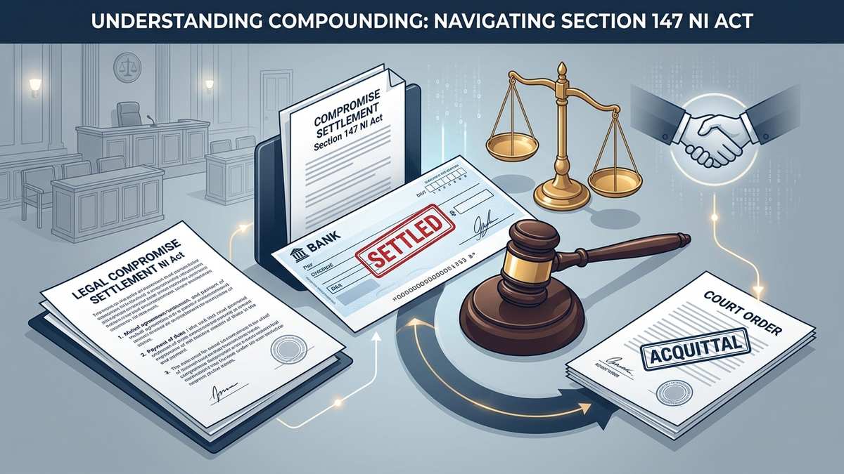 Compounding Section 138 Cheque Bounce Case After Settlement Section 147