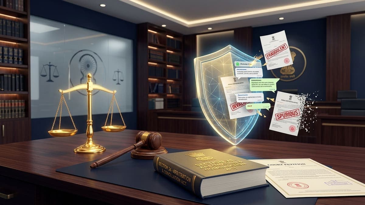 Fake Arbitration Order & Ex-Parte Award Challenge Under Section 34