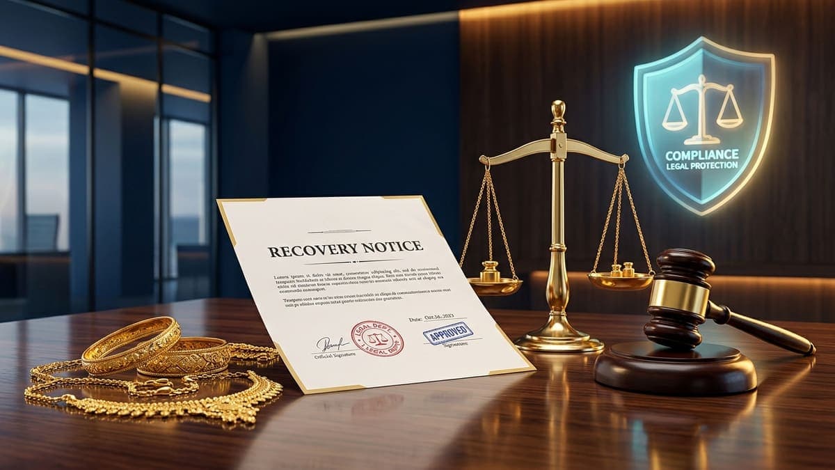 Gold Loan Auction Shortfall Notice Legal Defense and RBI Guidelines