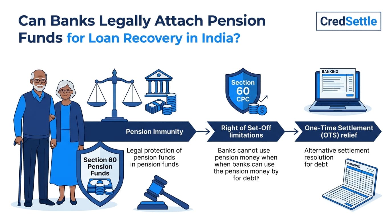 Can Banks Legally Attach Pension Funds for Loan Recovery in India Infographic