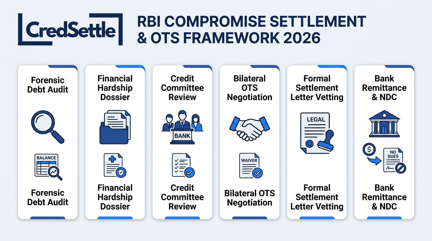 RBI Compromise Settlement & OTS Framework 2026 Process Infographic