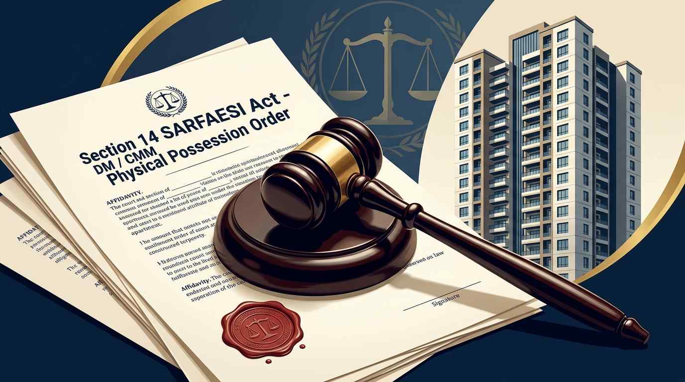 SARFAESI Section 14 Physical Possession Order Legal Process Infographic