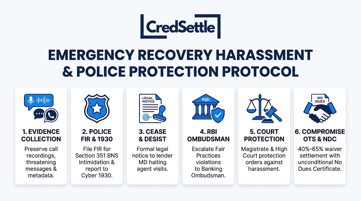 Emergency Legal and Police Protection Protocol Against Recovery Harassment